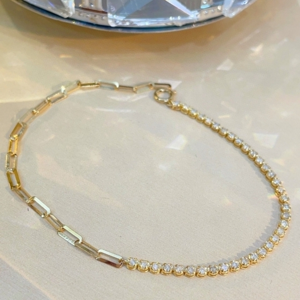 18K Gold Diamond Tennis Bracelet